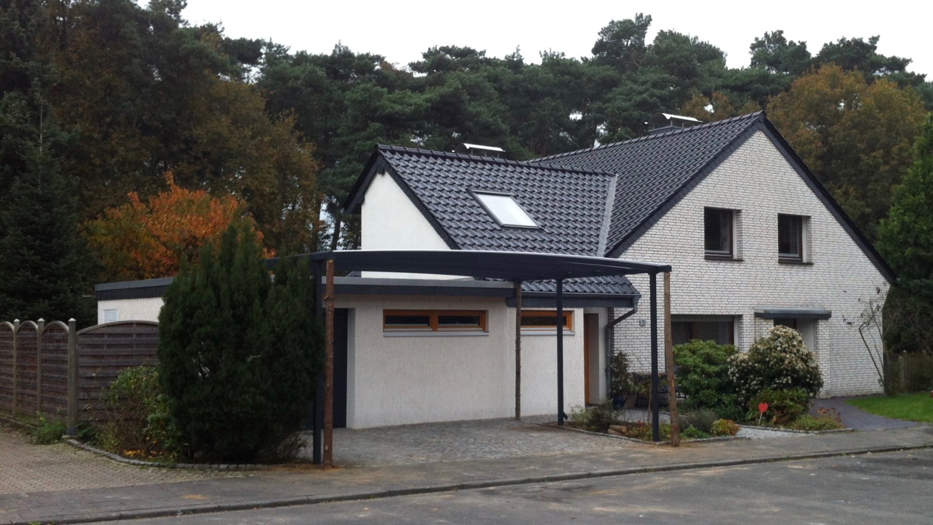 Bogendachcarport - Carportmaster Projekt 14-P-1083 - 46485 Wesel - Carportbild 01