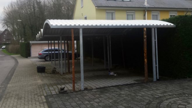 Bogendachcarport - Carportmaster Projekt 16-P-1562 - 50169 Kerpen - Carportbild 01