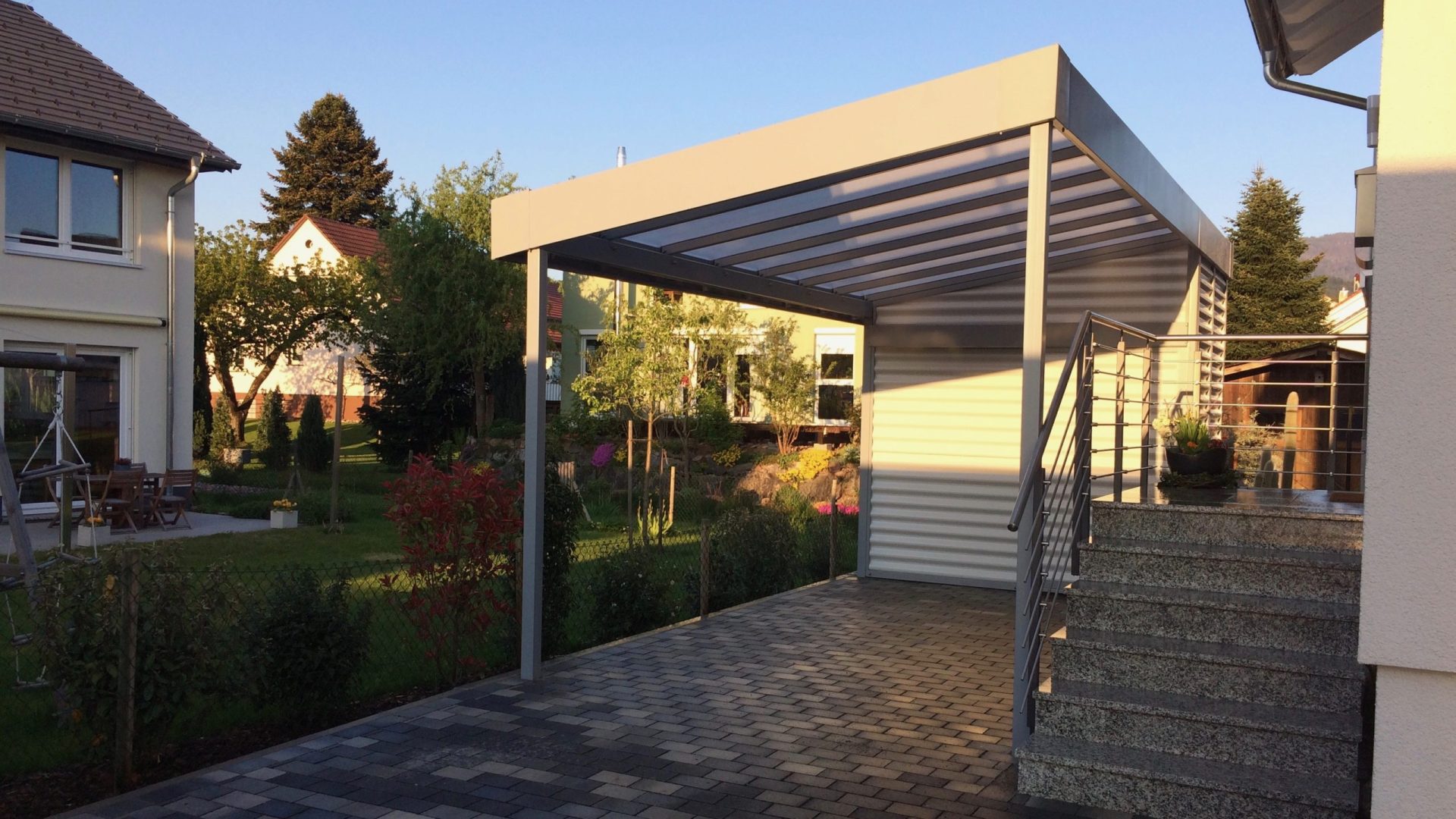 Carport mit Schuppen - Carportmaster Projekt 17-P-1685 - 79183 Waldkirch - Carportbild 01