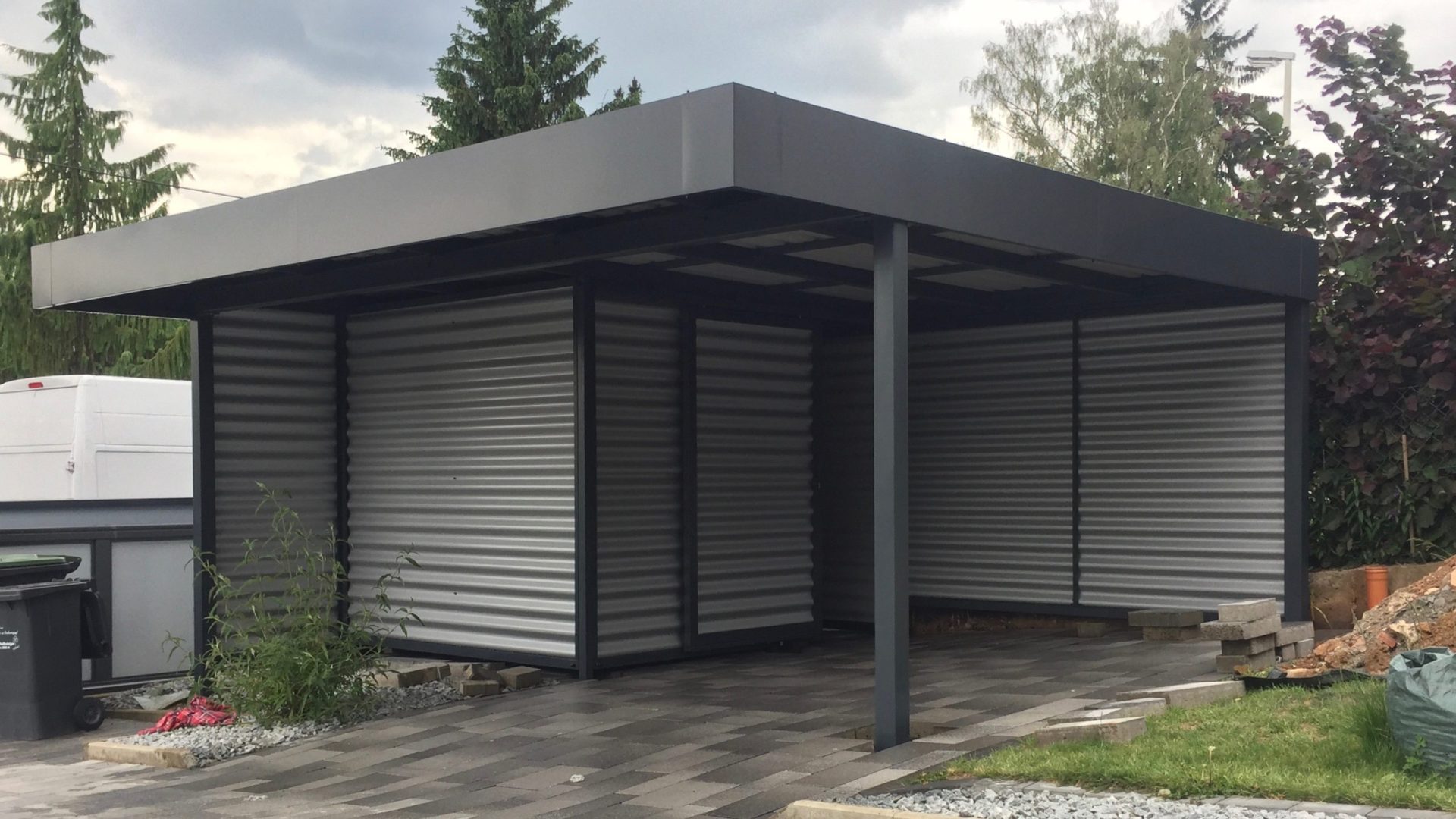 Carport mit Schuppen - Carportmaster Projekt 17-P-1883 - 34128 Kassel - Carportbild 01