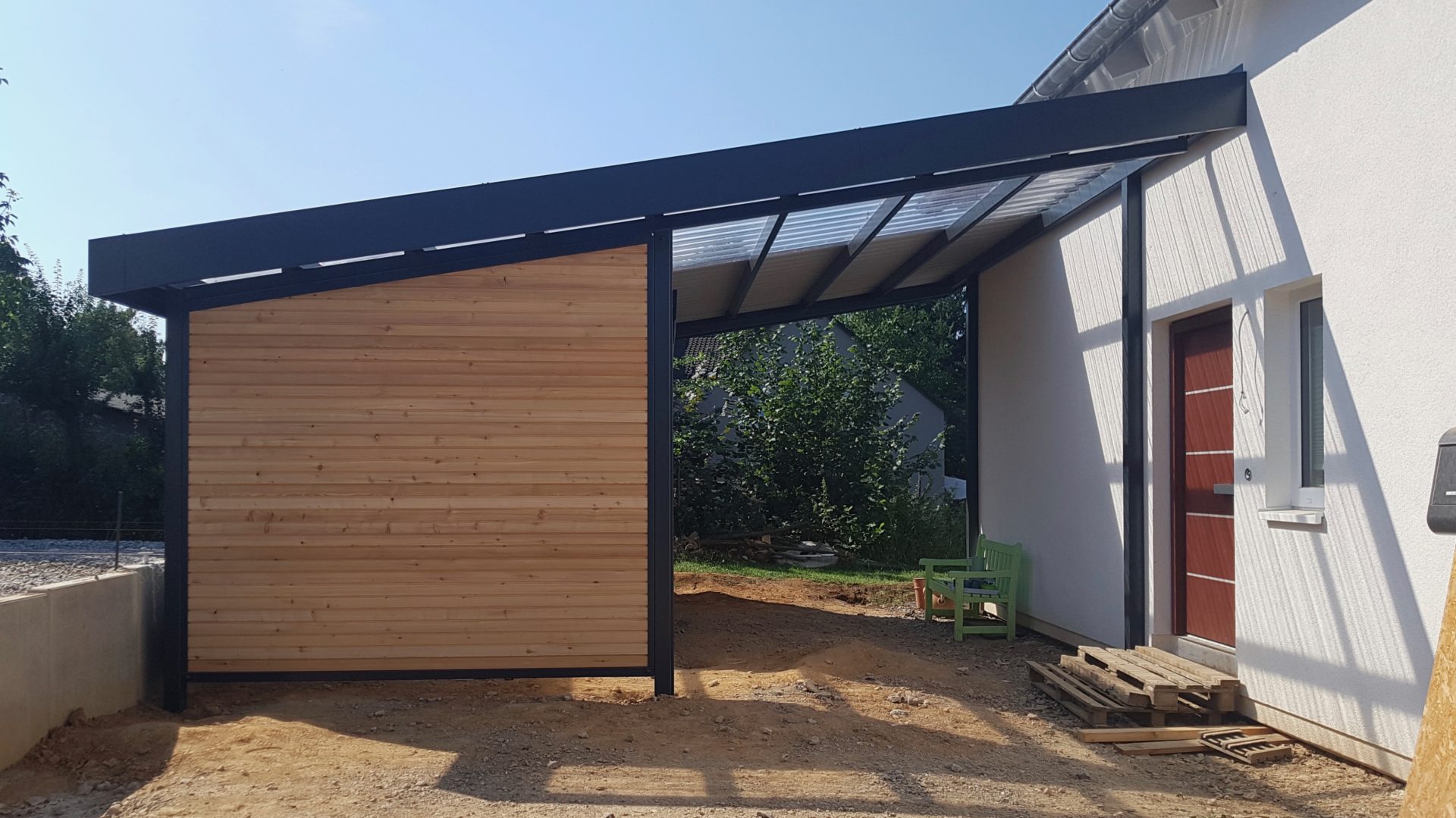 Carport mit Schuppen in Solingen Projekt 18C1115