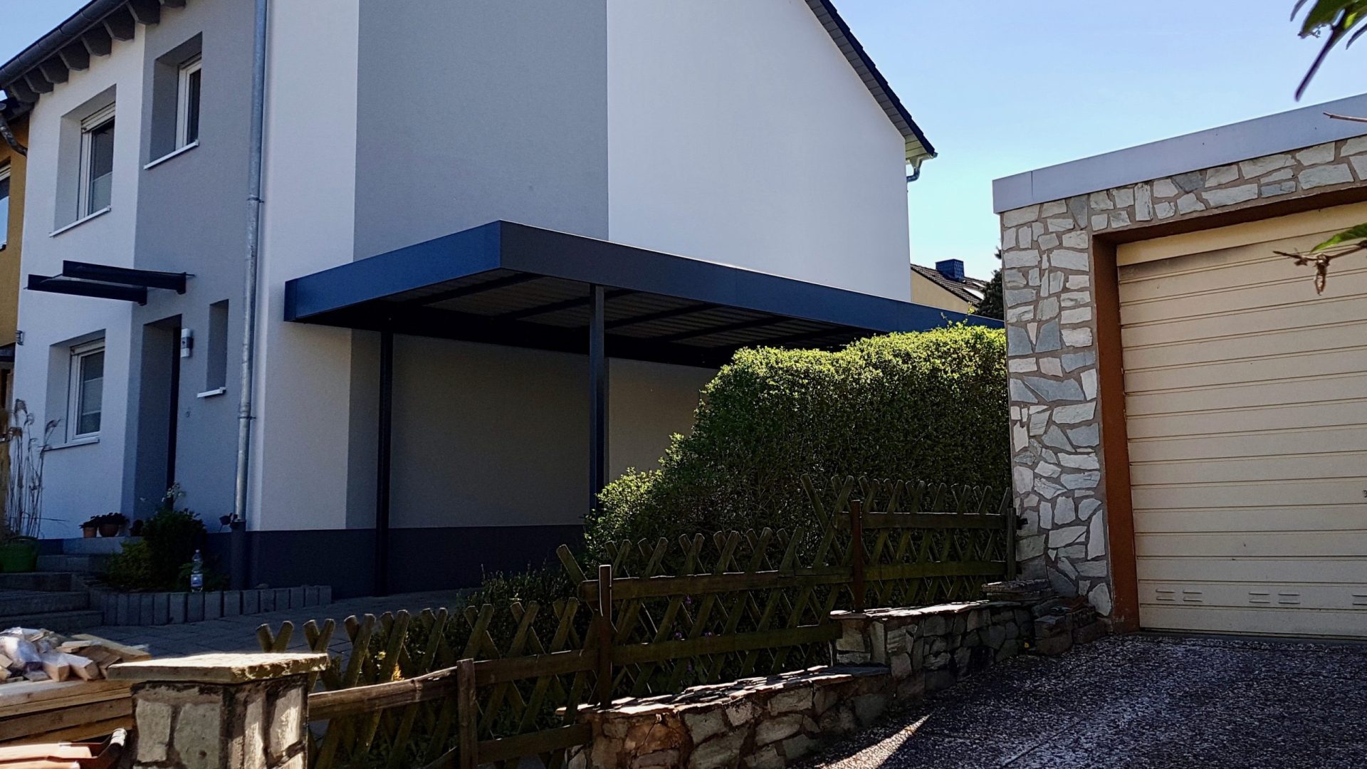 Carport mit Schuppen - Carportmaster Projekt 18-C-1984 - 61381 Friedrichsdorf- Carportbild 01