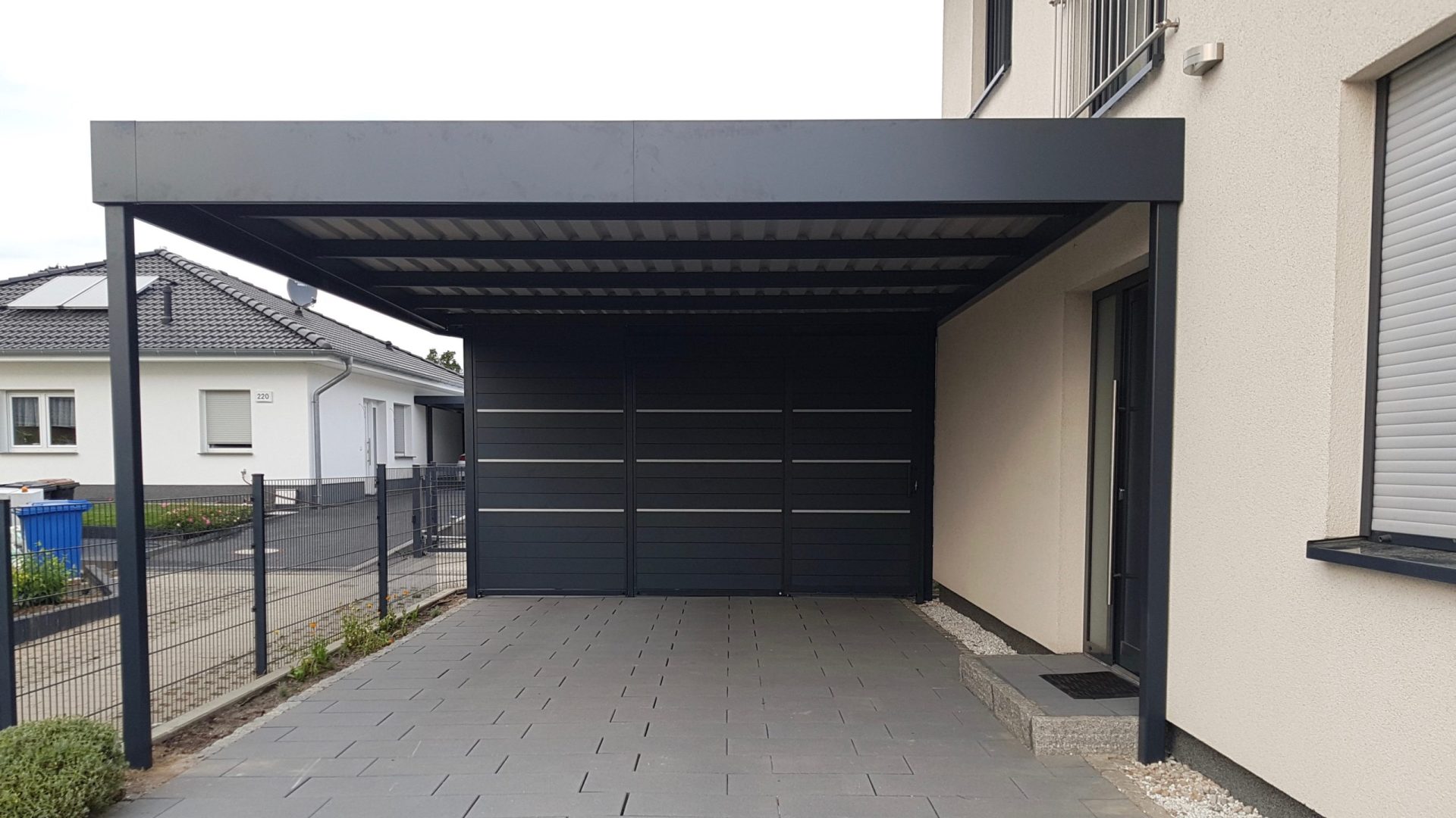 Carport mit Schuppen - Carportmaster Projekt 18-P-1858 - 13127 Berlin - Carportbild 01