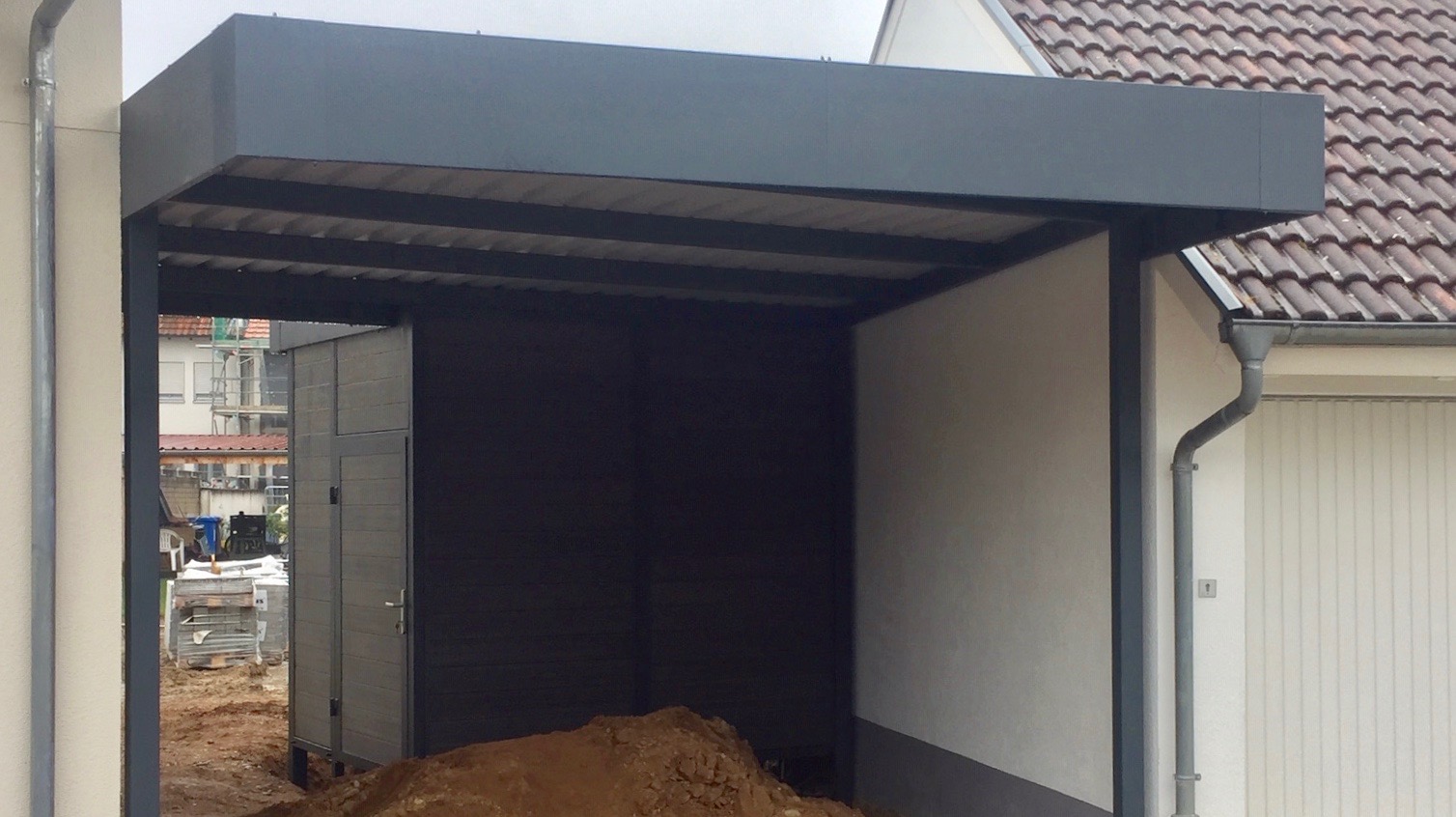 Carport mit Schuppen - Carportmaster Projekt 19-P-2212 - 79591 Eimeldingen - Carportbild 01