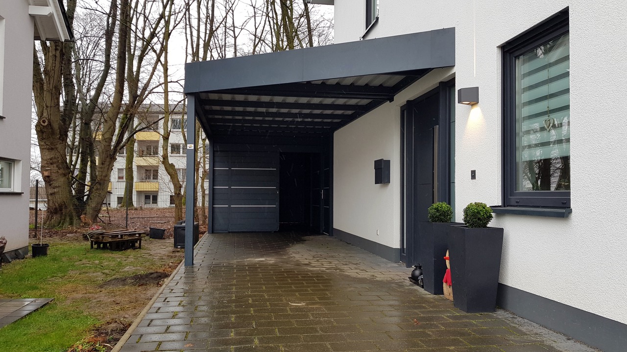 Carport mit Schuppen - Carportmaster Projekt 20-F-2417 - 44265 Dortmund - Carportbild 01