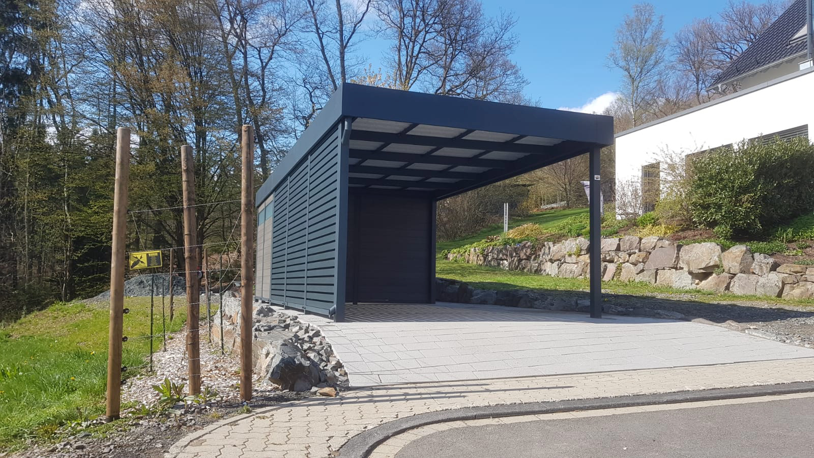 Carport mit Schuppen - Carportmaster Projekt 21-F-2869 - 57271 Hilchenbach - Carportbild 01