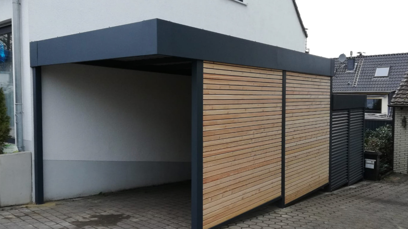 Carport mit Schuppen - Carportmaster Projekt 21-P-2994 - 44797 Bochum - Carportbild 01