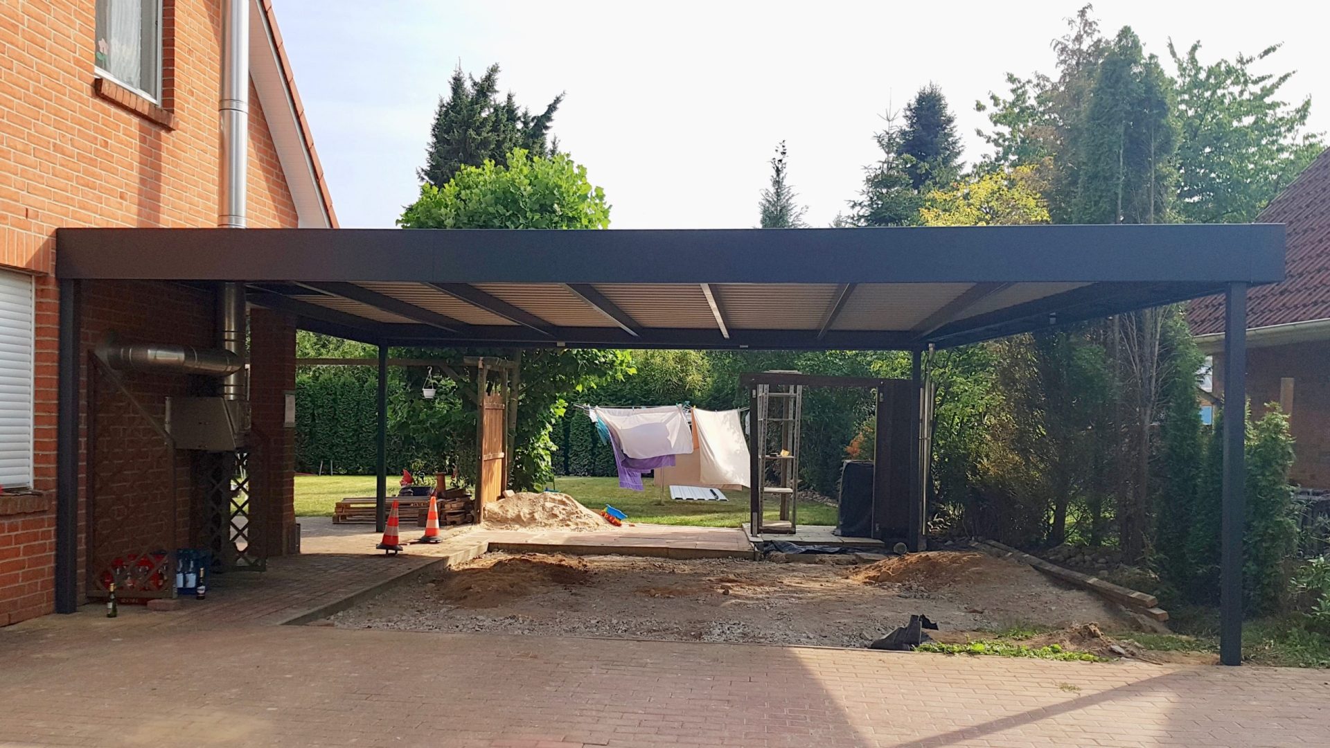 Doppelcarport - Carportmaster Projekt 18-C-2164 - 21629 Neu Wulmstorf - Carportbild 01