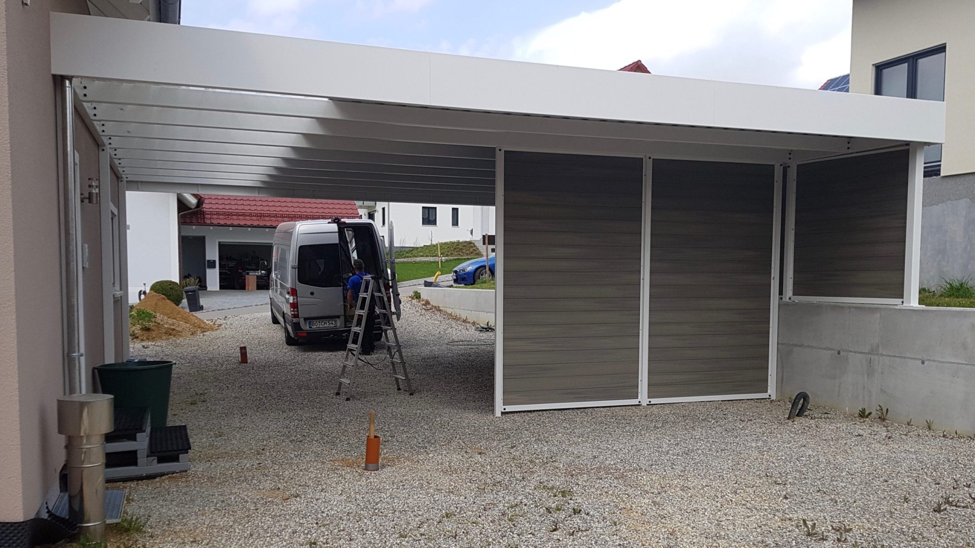 Doppelcarport - Carportmaster Projekt 18-P-1013 - 85413 Högertshausen - Carportbild 01