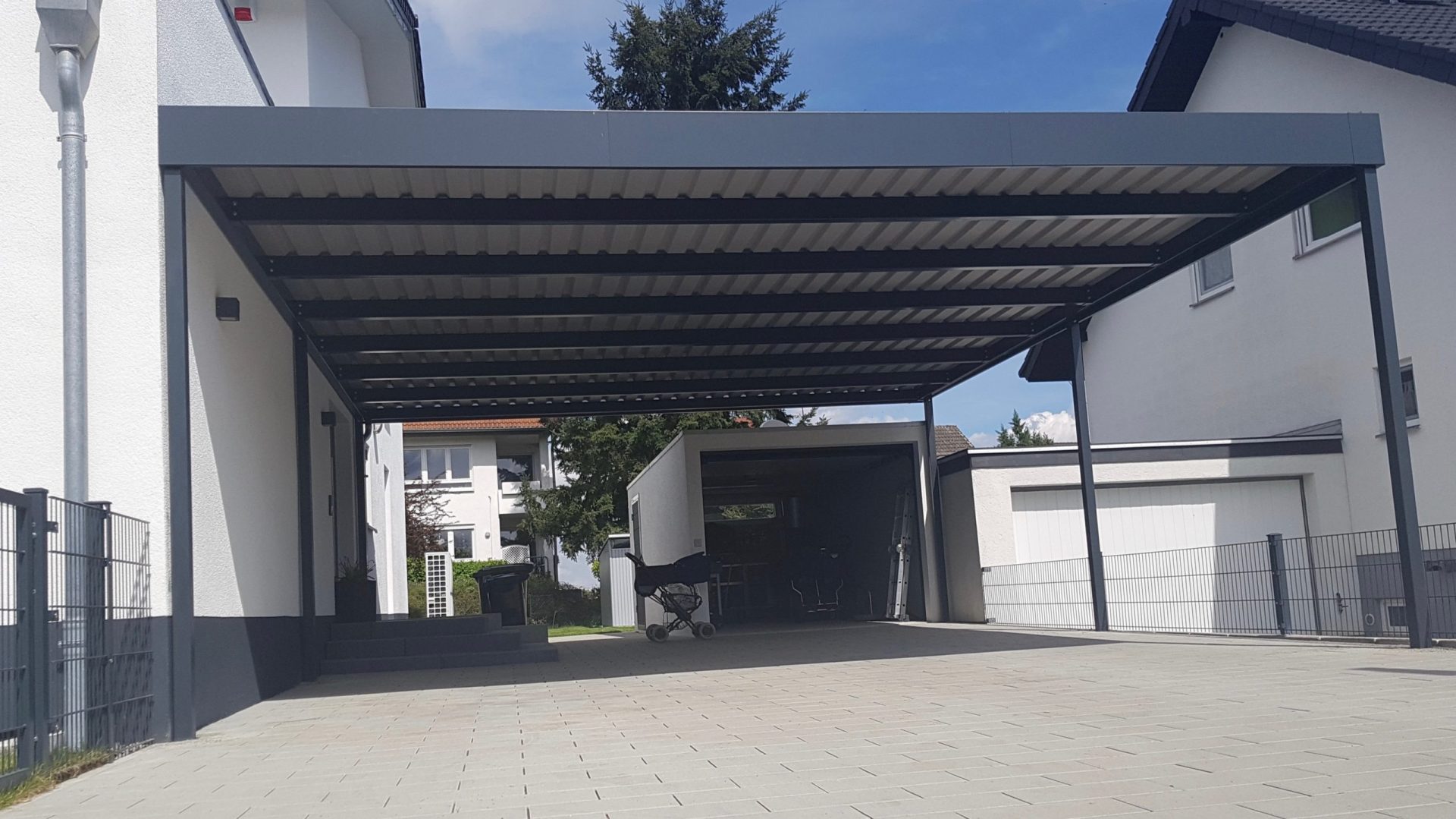 Doppelcarport - Carportmaster Projekt 18-P-1866 - 64673 Zwingenberg - Carportbild 01