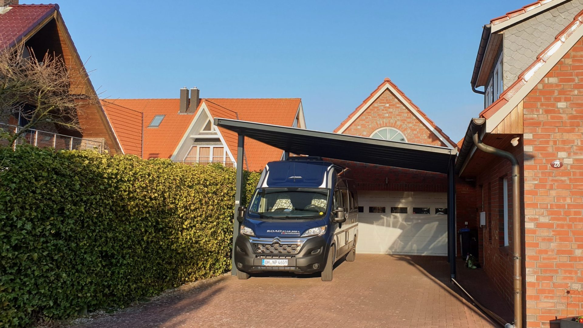 Doppelcarport - Carportmaster Projekt 19-P-2449 - 23769 Fehmarn - Carportbild 01