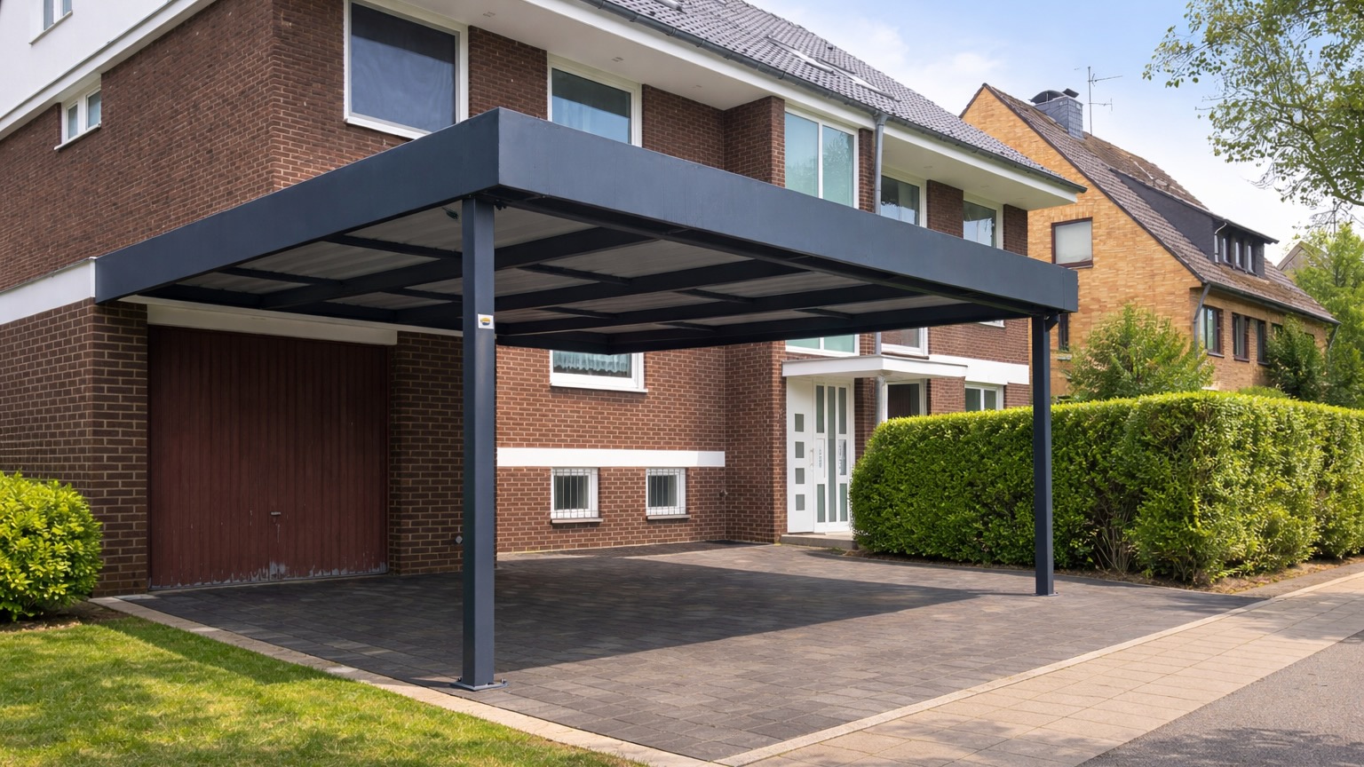 Doppelcarport - Carportmaster Projekt 20-F-2653 - 47137 Duisburg - Carportbild 01