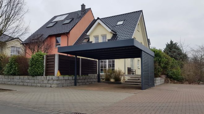 Doppelcarport Stahl - Carportmaster Projekt 20-P-2590 - 61231 Bad Nauheim - Carportbild 01