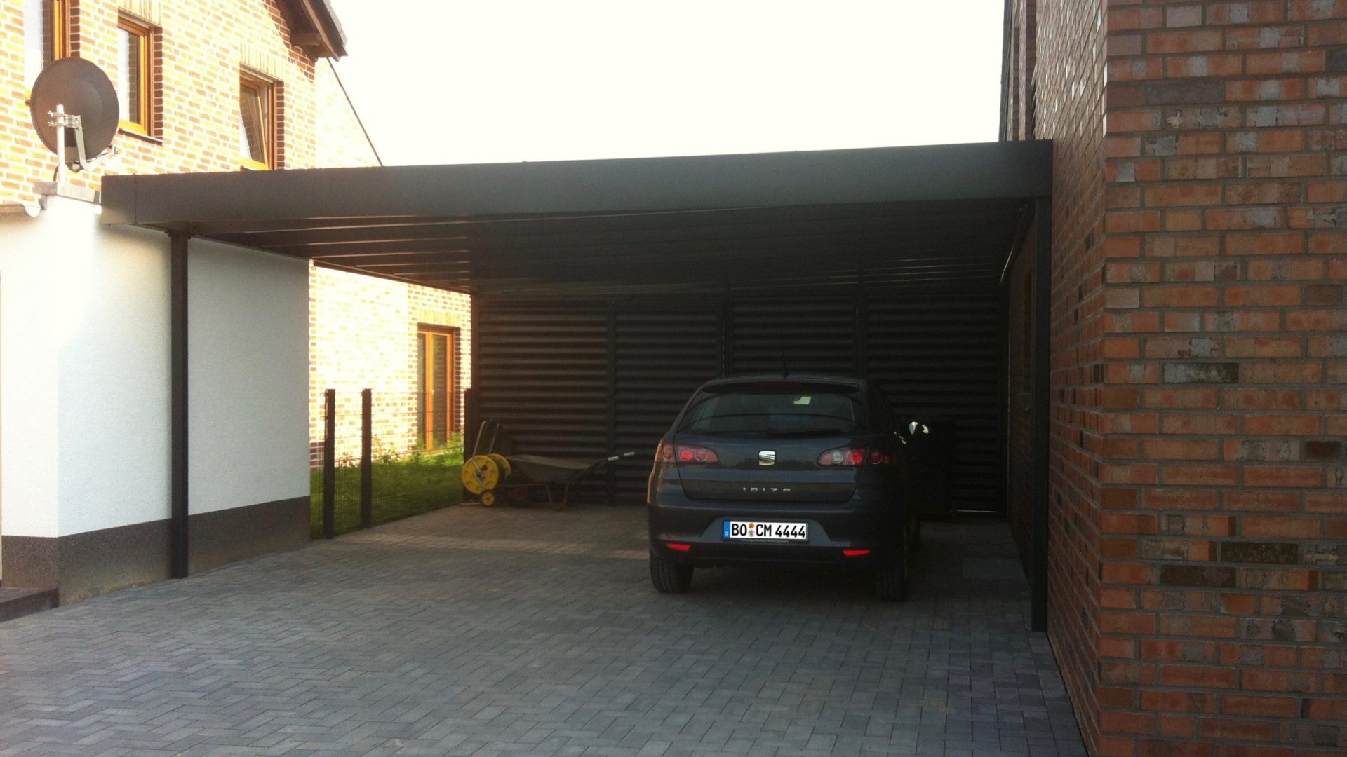 Doppelcarport mit Schuppen - Carportmaster Projekt 15-P-1137 - 45721 Haltern - Carportbild 01