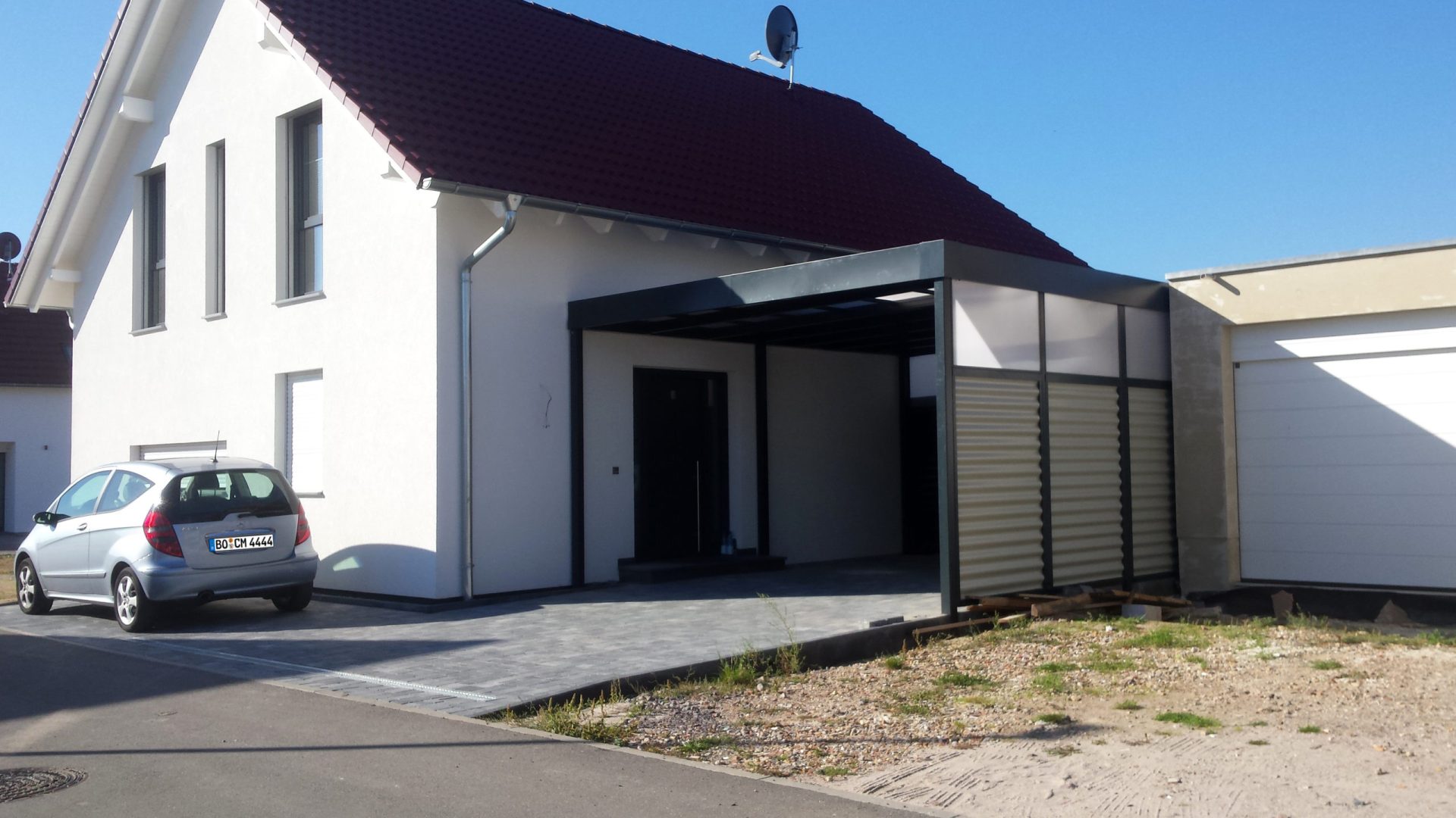 Doppelcarport mit Schuppen - Carportmaster Projekt 16-P-1178 - 67483 Kleinfischlingen - Carportbild 01