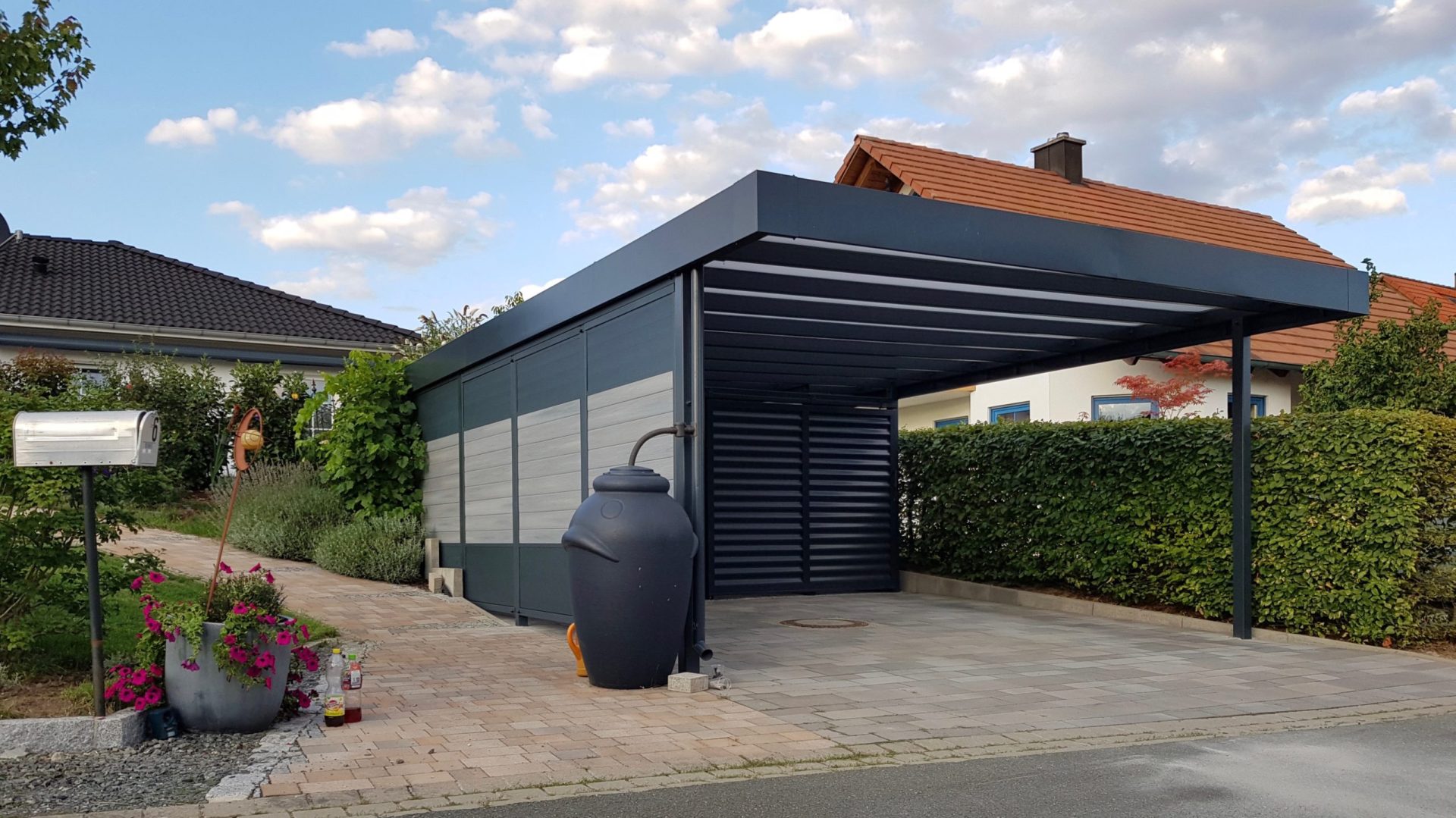 Doppelcarport mit Schuppen - Carportmaster Projekt 15-P-1247 - 95365 Rugendorf - Carportbild 01