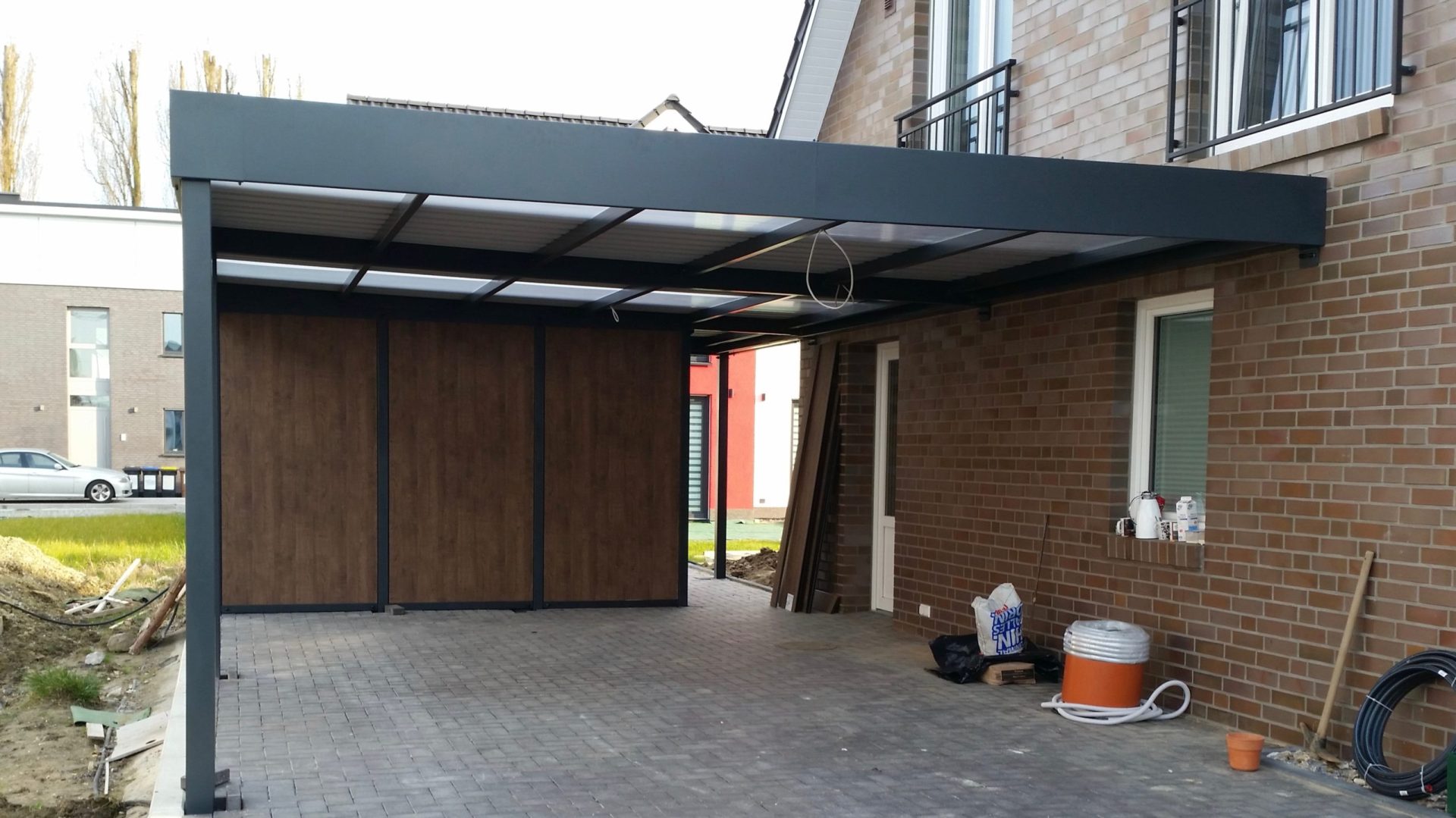 Doppelcarport mit Schuppen - Carportmaster Projekt 16-P-1092 - 44309 Dortmund - Carportbild 01