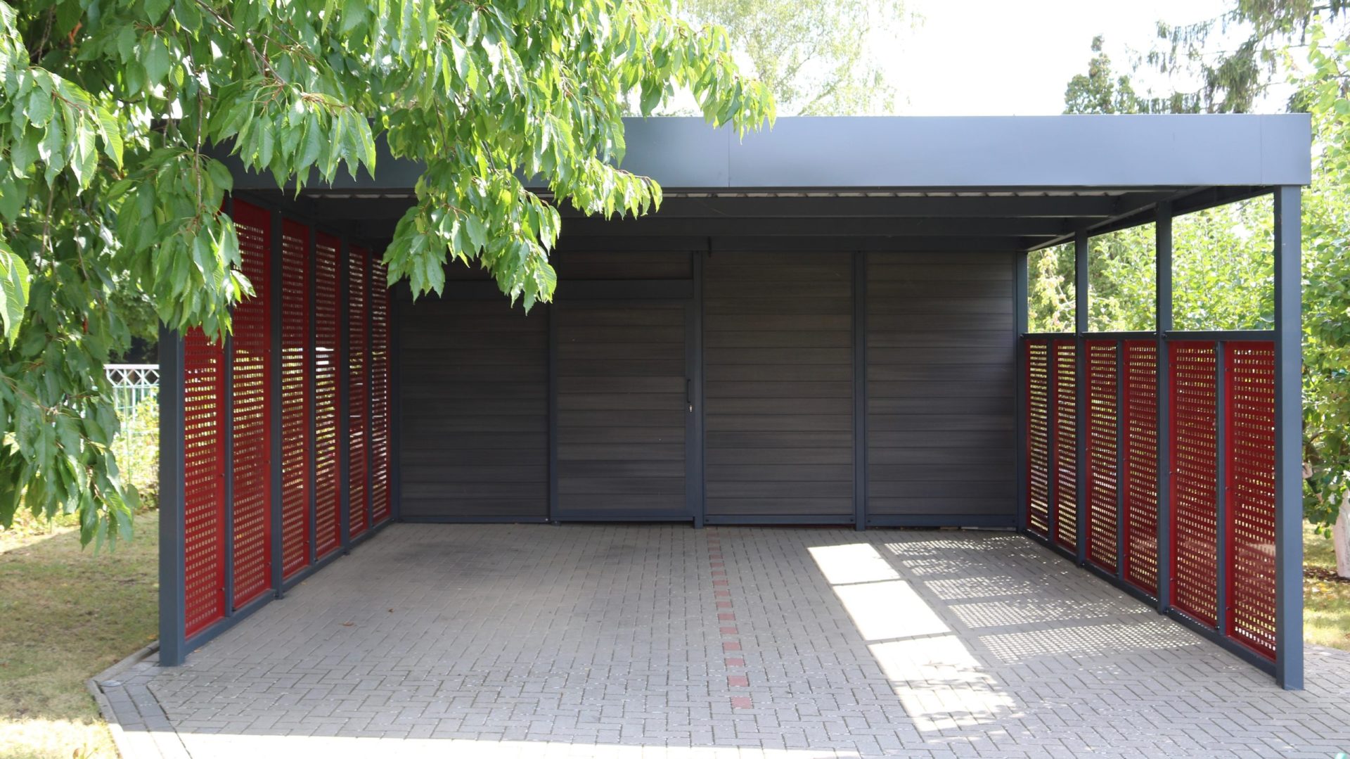 Doppelcarport mit Schuppen - Carportmaster Projekt 18-C-2116 - 17291 Prenzlau - Carportbild 01