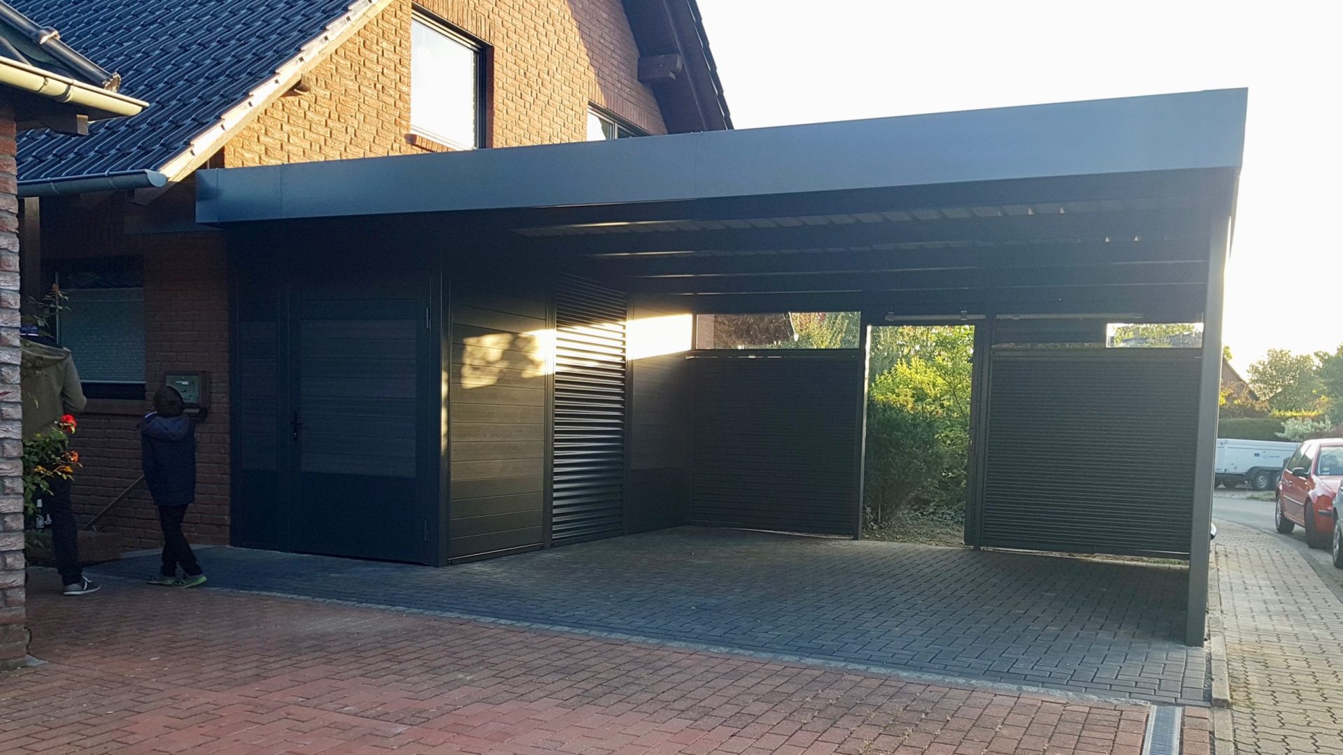 Doppelcarport mit Schuppen - Carportmaster Projekt 18-P-1913 - 31171 Nordstemmen - Carportbild 01