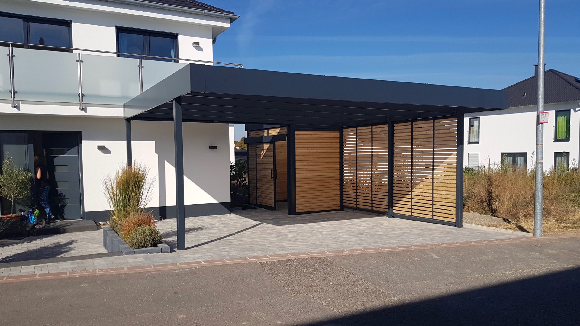 Doppelcarport mit Schuppen in Bodenheim - 18-P-1931