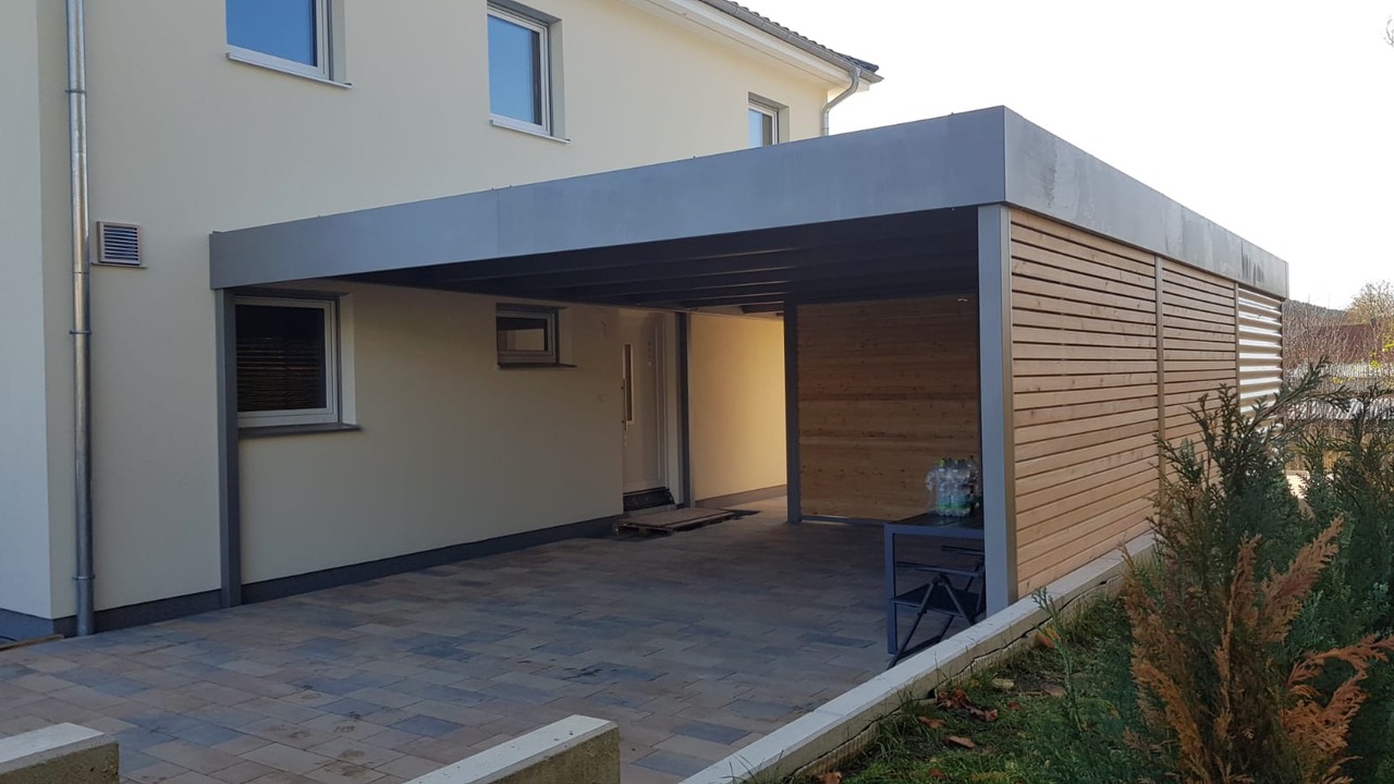 Doppelcarport mit Schuppen - Carportmaster Projekt 20-C-2716 - 99092 Erfurt - Carportbild 01