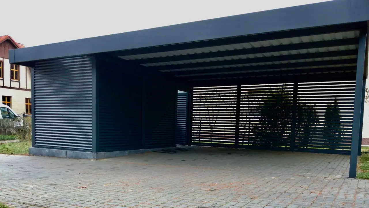 Doppelcarport mit Schuppen - Carportmaster Projekt 20-P-2550 - 12623 Berlin - Carportbild 03