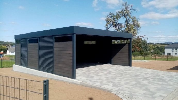 Wunderbar Doppelcarport Mit Schuppen Aus Polen Fotos