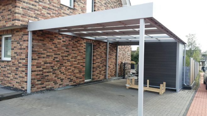 Doppelcarport - Carportmaster Projekt 21-C-3040 - 46244 Bottrop - Carportbild 01