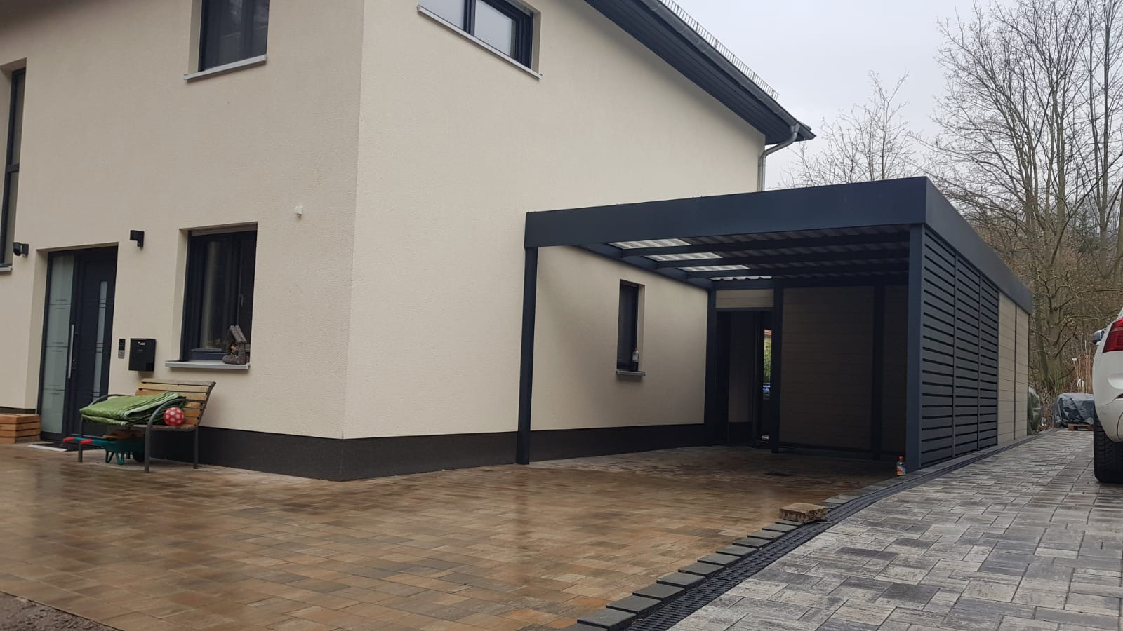 Doppelcarport mit Schuppen - Carportmaster Projekt 21-P-2941 - 01705 Freital - Carportmaster 01