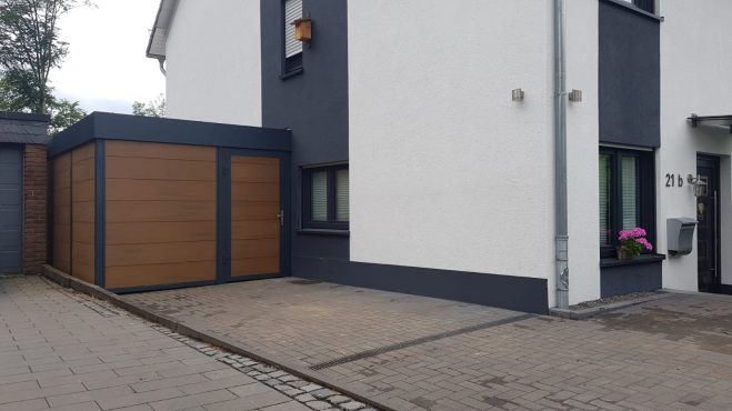 Fahrradschuppen - Carportmaster Projekt 20-C-2989 - 51519 Odenthal - Bild 1