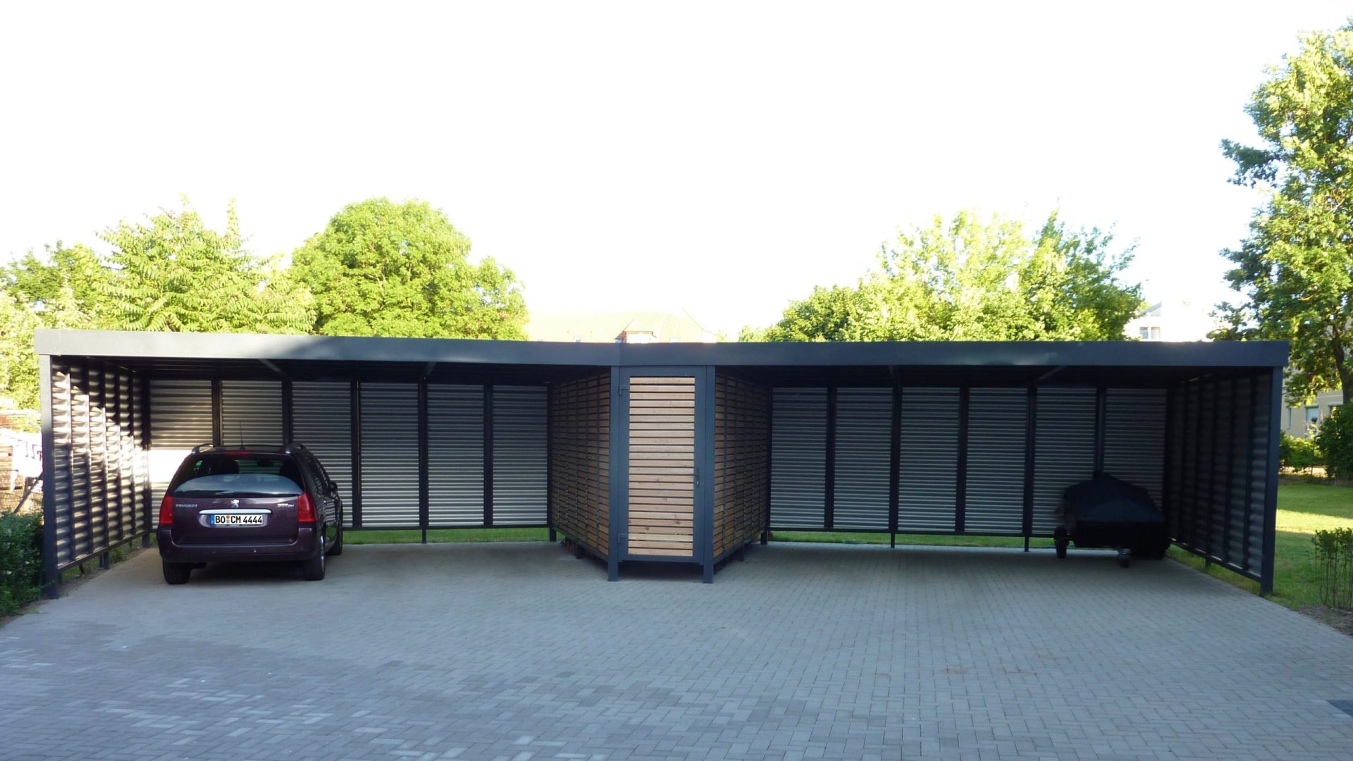 Reihencarport - Carportmaster Projekt 15-P-1098 - 16816 Neuruppin - Carportbild 01