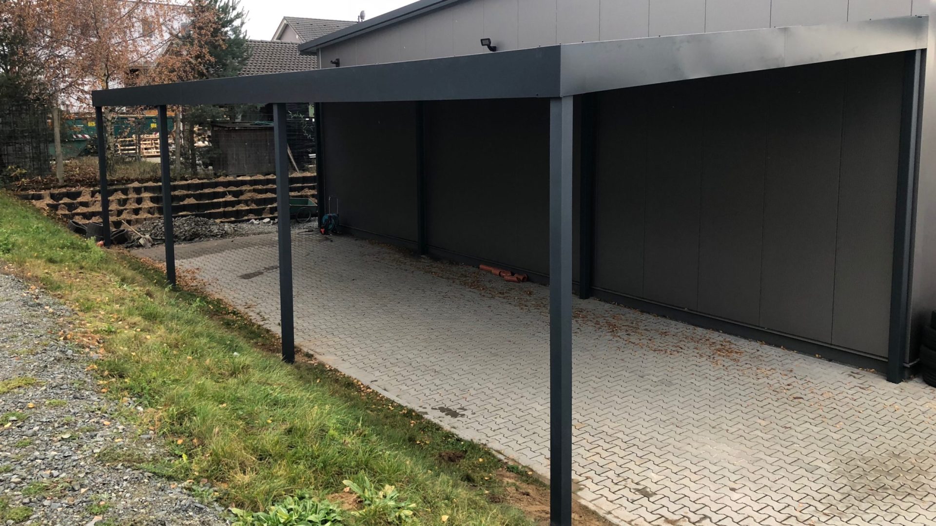 Reihencarport - Carportmaster Projekt 17-P-2019 - 64404 Bickenbach - Carportbild 01