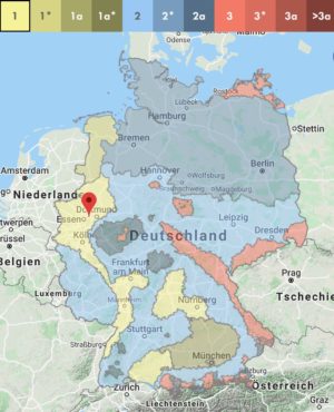 Schneelastzonen in Deutschland