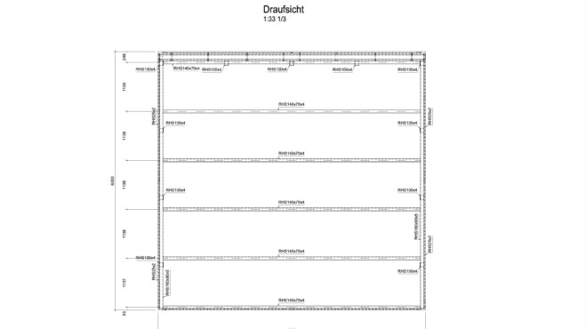 Service CAD - Carport-Ansicht Draufsicht