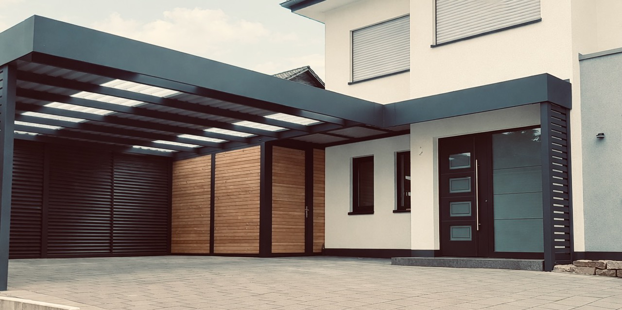 Stahlcarports nach Ma&szlig; vom Spezialisten der Branche